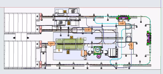 Utilizzato per il rullo tenditore in poliuretano della linea di produzione continua di piastre in acciaio