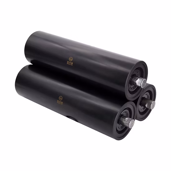 Rullo trasportatore in poliuretano per nastro trasportatore